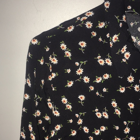 Black Floral Blouse - Picture 3 of 3